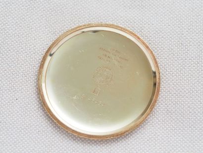 Oméga, pocket watch 
Laminated gold-plated...