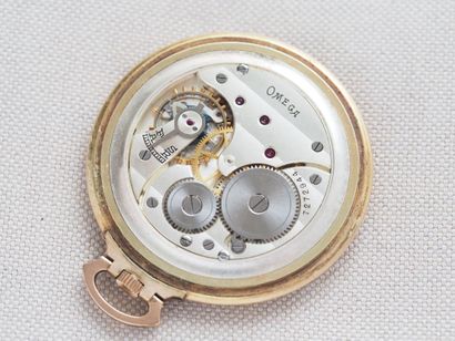 Oméga, pocket watch 
Laminated gold-plated...