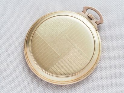 Oméga, pocket watch 
Laminated gold-plated...