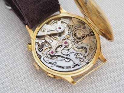EBERHARD Jumbo Chronograph
Case : 18k yellow...