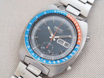 SEIKO Pogue ref. 6139-6002
Case: steel. Cushion-shaped...
