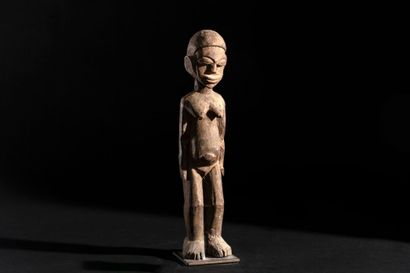 Lobi, Burkina Faso
Female statuette 
Hardwood...