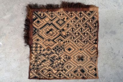 Kuba, DRC
Set of four Shoowa rugs with geometric...