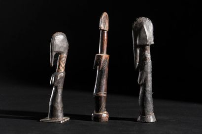 Mossi, Burkina Faso
Three fertility dolls
Hardwood,...