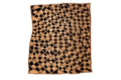 Kuba, DRC
Set of four Shoowa rugs with geometric...