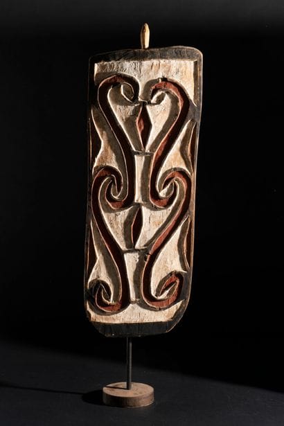 New Guinea
Wooden shield carved in the Asmat...