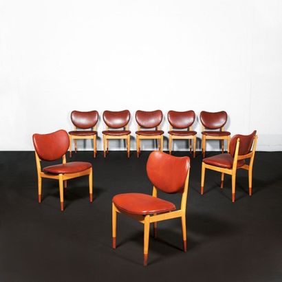 FINN JUHL (1912-1989) Danemark
Série de huit...