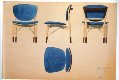 FINN JUHL (1912-1989) Danemark
Série de huit...