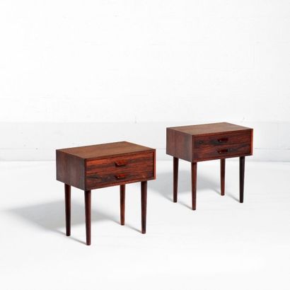 TRAVAIL DANOIS des ANNEES 1960
Paire de tables...