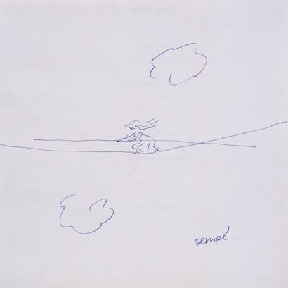 Jean-Jacques SEMPÉ (1932-2022)
Le funambule...