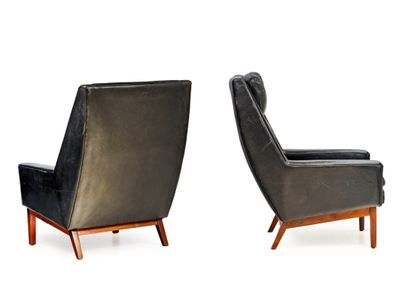 TRAVAIL SCANDINAVE (XXe)
Paire de fauteuils,...