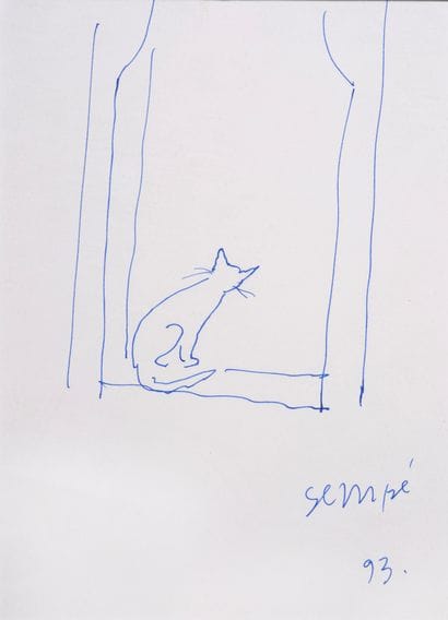 Jean-Jacques SEMPÉ (1932-2022)
Le chat
Dessin...