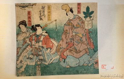 Japan, 19th century 

Suite of 3 ukiyo-e...