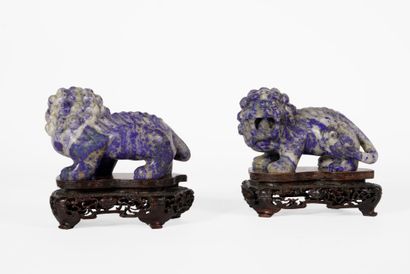 China, 20th century 
Pair of Buddhist lions...
