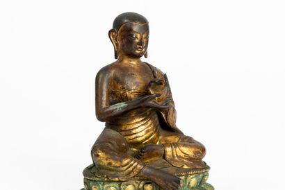 China, 18th century 
Gilded bronze statuette...