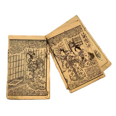 Japan, 19th century 

Suite of 3 ukiyo-e...