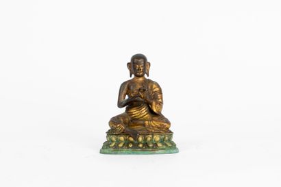China, 18th century 
Gilded bronze statuette...