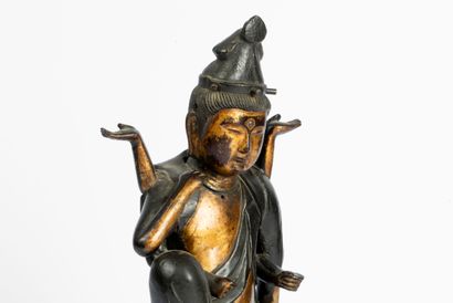 Japan, late Edo period 
Gilded patina bronze...