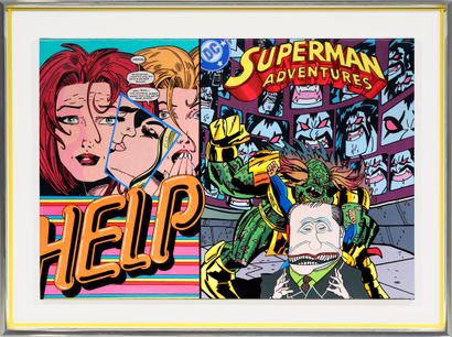 Gudmundur ERRO (Né en 1932)
Superman Adventures...