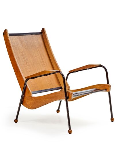 Jean PROUVÉ (1901-1984)
Rare fauteuil modèle...