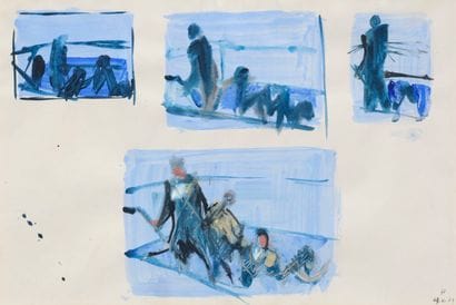 Jean HÉLION (1904-1987) 
Sorties de métro,...
