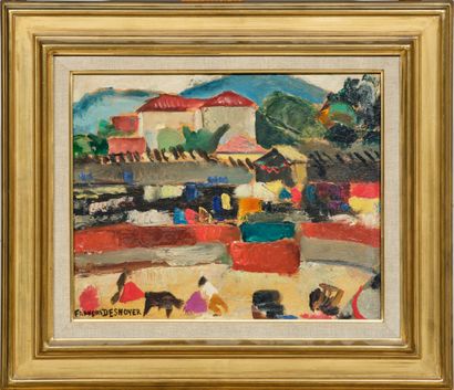 François DESNOYER (1894-1972)
Vue d'un village,...