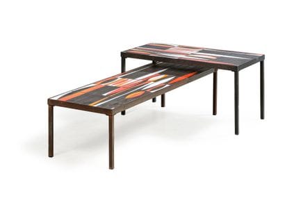 Roger CAPRON (1922-2006) 
Suite de deux tables...