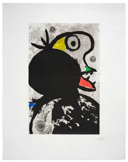 Joan MIRO (1893-1983)
Lithographie 
Signé...