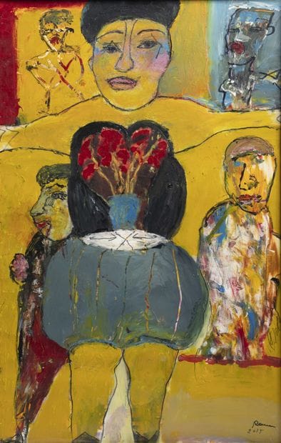 Ramon GRIMALT (Né en 1937)
Femme au bouquet...