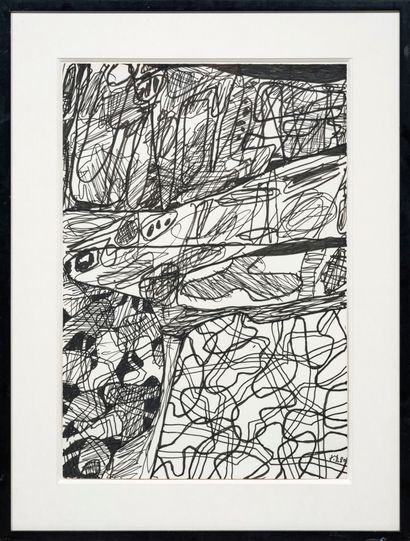 Jean DUBUFFET (1901-1985)
Paysage, 25 août...