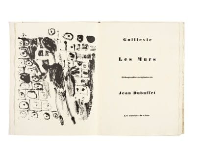 Jean DUBUFFET (1901-1985)
Les Murs. Lithographies...