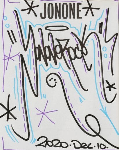 John Andrew Perello, dit JONONE (Né en 1963)
Feutre...