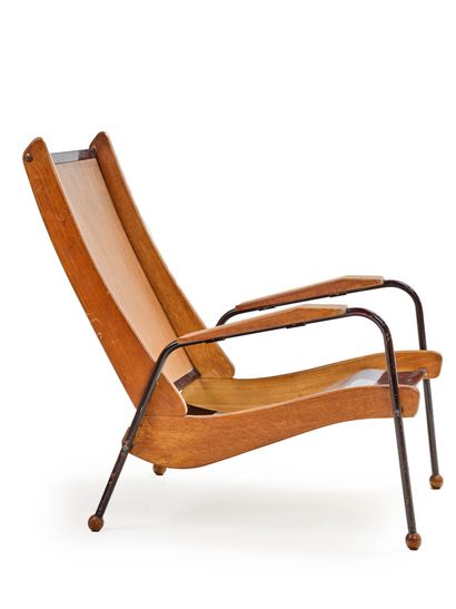Jean PROUVÉ (1901-1984)
Rare fauteuil modèle...