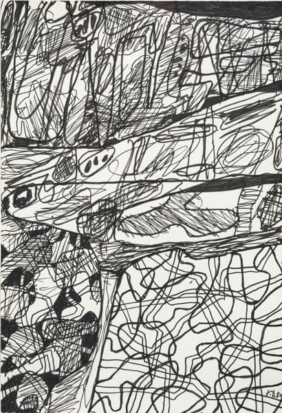Jean DUBUFFET (1901-1985)
Paysage, 25 août...