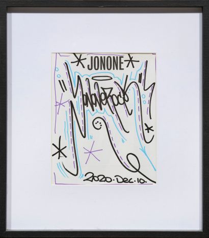 John Andrew Perello, dit JONONE (Né en 1963)
Feutre...