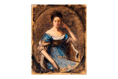 École FRANCAISE vers 1840
Portrait de femme
Carton
Esquisse...