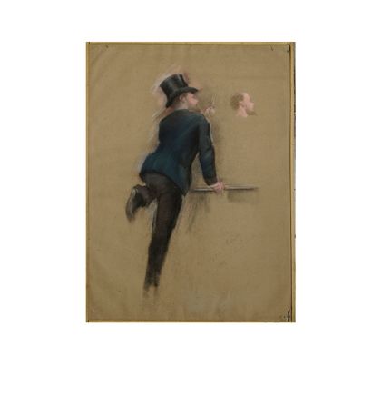 ÉCOLE FRANCAISE du XIXe siècle, 1886
L'amateur...