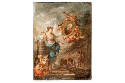 Attribué à Gabriel de SAINT AUBIN (1724 -...