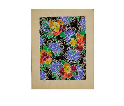 ATELIER TESTEMALE
Set of 24 lots
Fabric project
Gouache.
H_21cm...