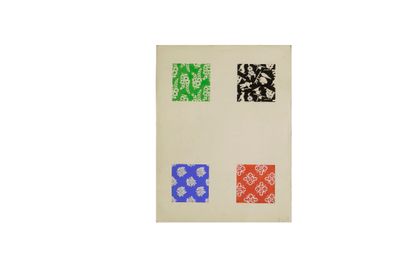 ATELIER TESTEMALE
Set of 24 lots
Fabric project
Gouache.
H_21cm...