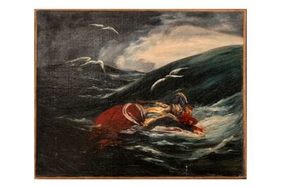 J.P FORTIN (Actif vers 1840) 
Homme sur une...