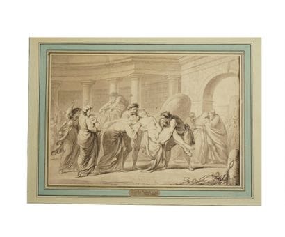Carl Van LOO (1705-1765). Attribué à.
Scène...
