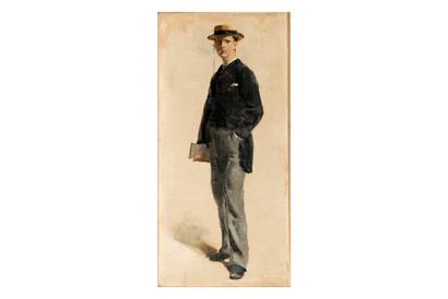 ÉCOLE DE LA FIN DU XIXè SIÈCLE
Jeune homme...