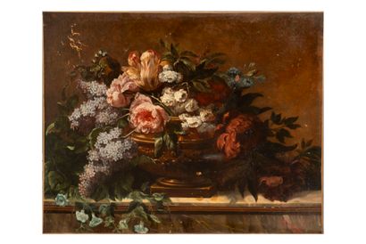 P. ROUSSEL (Active vers 1920)
Coupe de fleurs...