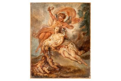 École FRANCAISE vers 1770, entourage de DESHAYS
Flore...