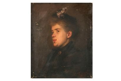 École FRANCAISE vers 1860
Portrait de femme...