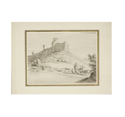 ÉCOLE FRANCAISE du XIXe siècle
Vue du château...