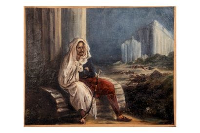 J.P FORTIN (Actif vers 1840) 
Homme sur une...