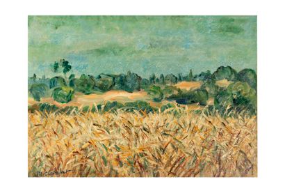 M. CLAIREFONT (XXth CENTURY) ? 
Country landscape,...