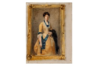 École FRANCAISE vers 1890 
Portrait de femme...